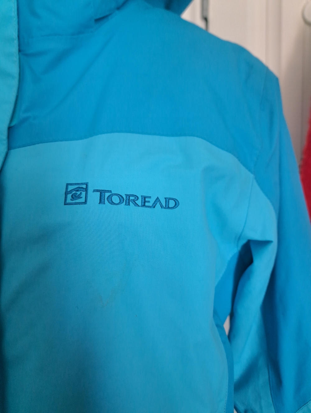 TOREAD windbreaker Trekking jacket waterproof baby blue shell hiking ladies XXL* - Picture 3 of 10